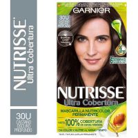 Kit completo de coloración permanente Nutrisse Ultra Cobertura Tono 30 Castaño Oscuro Profundo x 45 gr