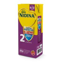 Leche Nidina 2 Zinc Hierro de 6 a 12 M x 200 ml