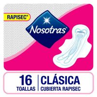 Toallas Higienicas Nosotras Clasicas Rapisec x 16 Uni