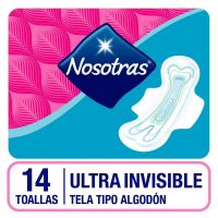 Toallas Higiénicas Nosotras Ultra Invisible x 14 unidades