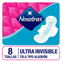 Toalla Higienica Nosotras Ultrainvisible Tela x 8 uni