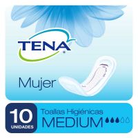 Toalla TENA mujer medium x10