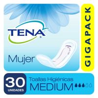 Toalla TENA mujer medium x 30