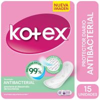 Protectores Diarios Kotex Antibacterial x 15 uni