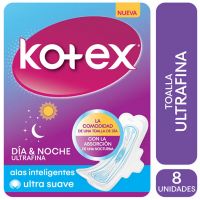 Toallas Femeninas Día y Noche Ultra finas x 8 unidades