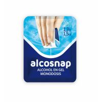 Minisachets individuales de Alcohol en Gel Alcosnap x 200 unidades