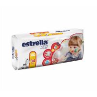 Pañales Estrella Baby Caricias de Algodón XXG x 34 y