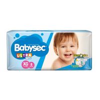 Pañales Babysec Ultra XG Estandar Pack x 8 un