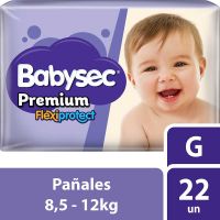 Pañales Babysec Premium G x 22 unidades