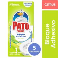 Limpiador Adhesivo Pato Puro Citrico Inodoro sin canasta x 3 u