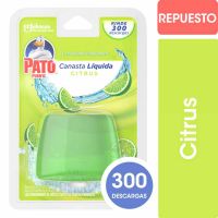 Repuesto Canasta Liquida Pato Citrus Inodoro x 300 descargas