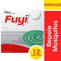 Espirales para mosquitos Fuyí verdes x 12u