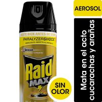 Aerosol mata cucarachas sin olor Raid max x 360ml