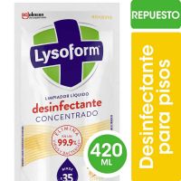 Limpiador Liquido Desinfectante Concentrado Lysoform Cítrico Doypack x 420 ml