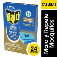 Tabletas para mosquitos Raid x 24u