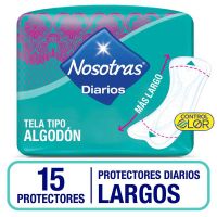 Protectores Diarios Nosotras Largos x 15 uni