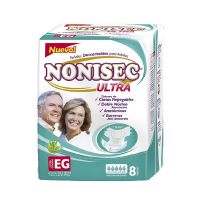 Pañales Adultos Nonisec Anatomicos Elastizados XG x 8 u
