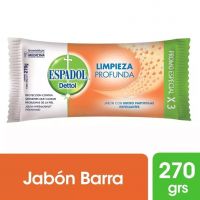 Espadol Jabón en Barra EXFOLIANTE 90gr x 3u