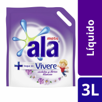 Jabón Líquido ALA Matic con Toque de Vivere Violetas y Flores Blancas 3 L