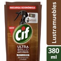 Lustramuebles CIF Ultra Brillo Recarga 380 ml