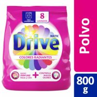 Jabón en Polvo Drive Matic Colores Radiantes 800 g