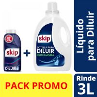 Jabón Líquido SKIP para Diluir 500 ml + Botella 3L Reutilizable