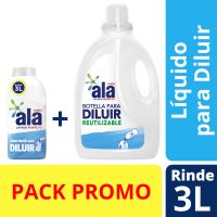 Jabón Líquido ALA para Diluir 500 ml + Botella 3L Reutilizable