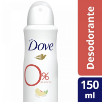 Desodorante Aerosol Zero Dove Durazno 150 ml