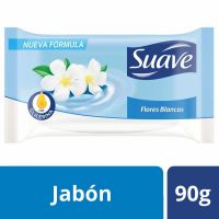 Jabón en Barra Suave Flores Blancas x 90 gr