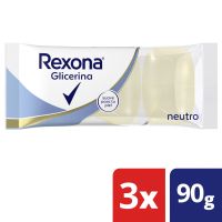 Jabón de glicerina REXONA Neutro 3x90g