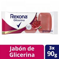 Jabón de glicerina REXONA Granada 3x90g