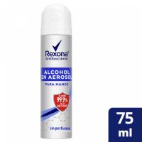 ALCOHOL EN AEROSOL REXONA Sin perfume 75 ml
