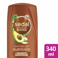 Acondicionador sedal Bomba Nutrición Antifrizz 340 ml