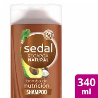Shampoo sedal Bomba Nutrición Antifrizz 340 ml