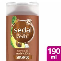 Shampoo sedal Bomba Nutrición Antifrizz 190 ml