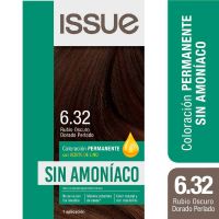 ISSUE SIN AMONÍACO KIT TONO 6.32 - RUBIO OSCURO DORADO PERLADO