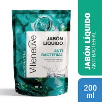 Repuesto Jabón Liquido Villeneuve Antibacterial x 200 ml