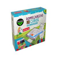 Rompecabezas en cubos Personajes Pizzini con 10 mini marcadores