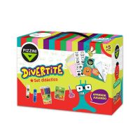 Set didácticos Divertite Pizzini con muchos productos para aprender jugando.