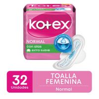 Toallas Femenina Normal con alas x 32 un