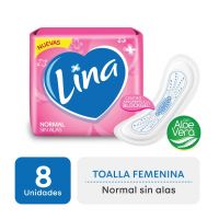 Toallas Femeninas Normal sin alas x 8 un