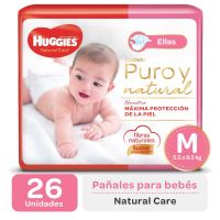 Pañales Natural Care Ellas M (de 5,5 a 9,5 kg) x 26 un