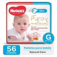Pañales Natural Care Ellos G (de 9 a 12,5 kg) x 56 un