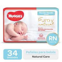Pañales Natural Care RN (hasta 4 Kg) x 34 un