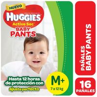 Pañales Pants M (7 a 12kg) x 16 un