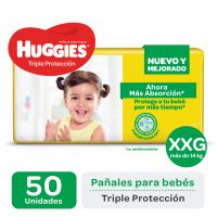 Pañal Huggies Triple Protección XXG x 50 u