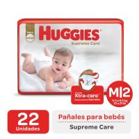 Pañales Huggies Supreme Care M x 22 u