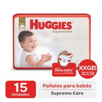 Pañales Huggies Supreme Care XXG x 15 u