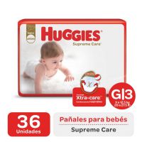 Pañales Huggies Supreme Care Jumbo G x 36 u