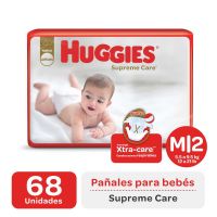 Pañales Huggies Supreme Care Ahorrapack Talle M x 68 u